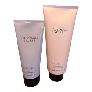 Victoria's Secret Scandalous & Fabulous Fragrance Lotion Set 3.4 & 6.7 Fl oz New